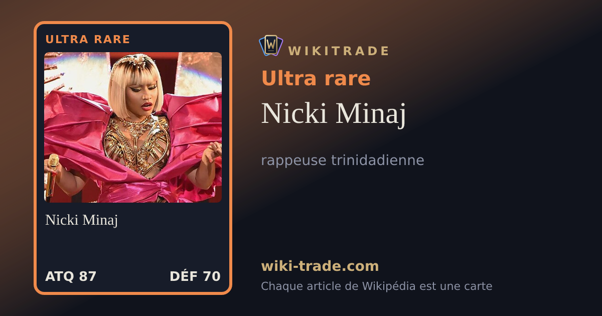 Nicki Minaj — carte Ultra rare