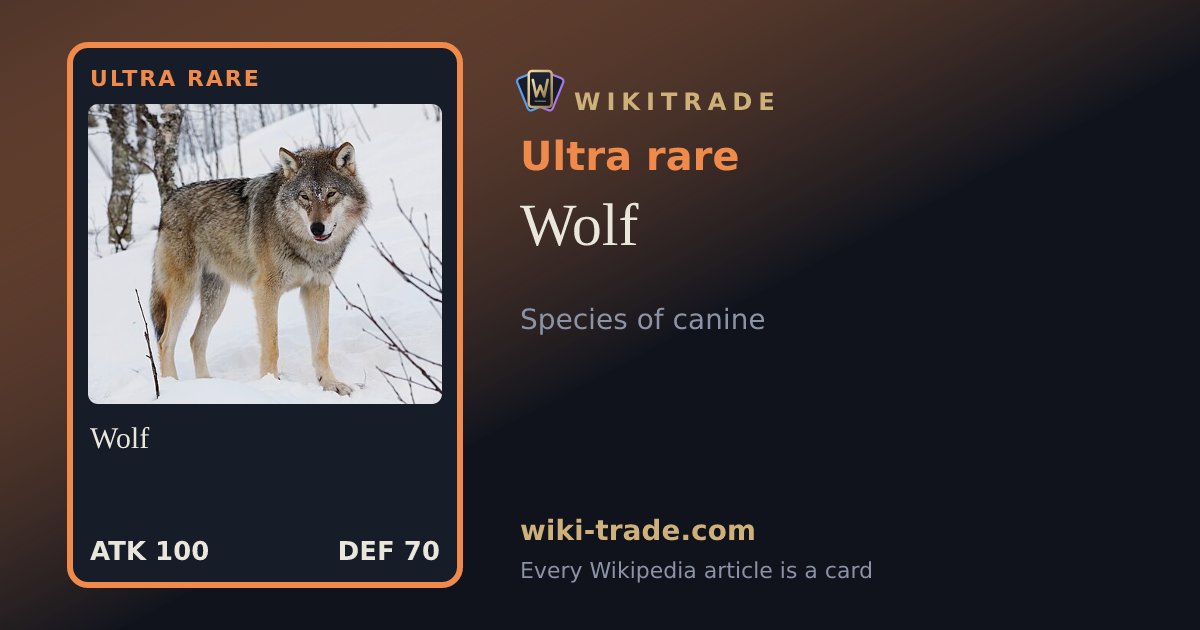 Wolf — Ultra rare card