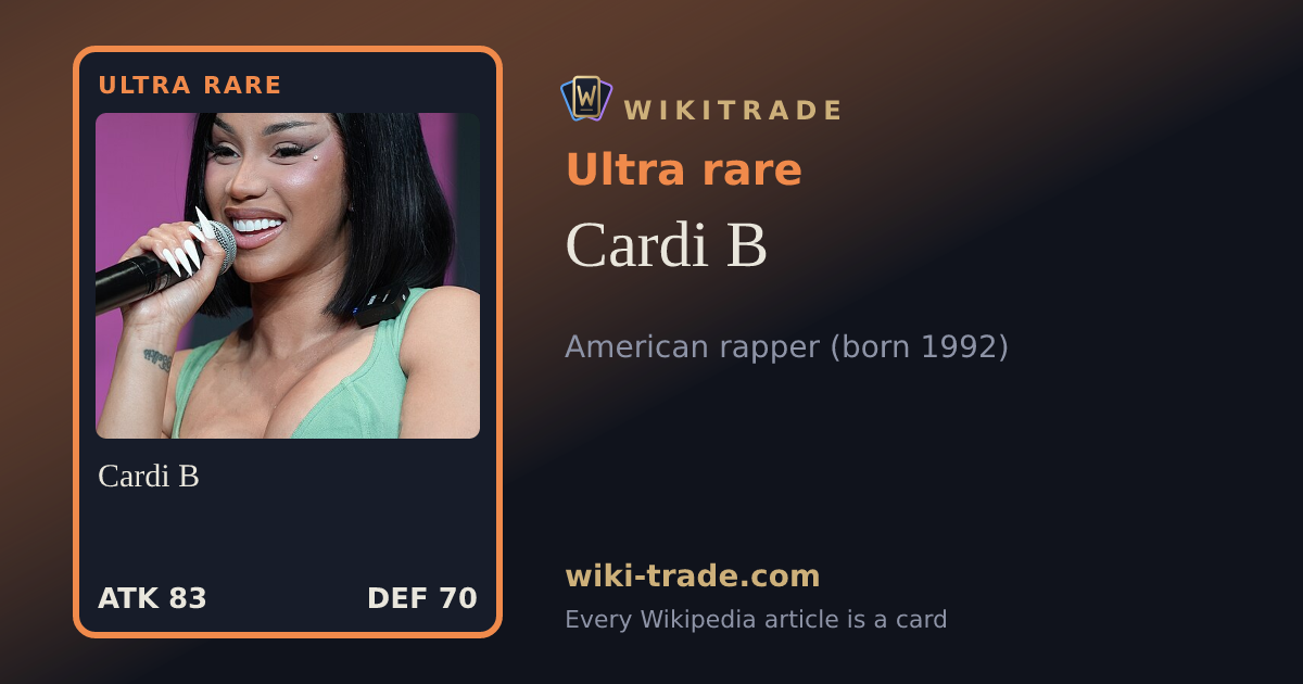 Cardi B — Ultra rare card