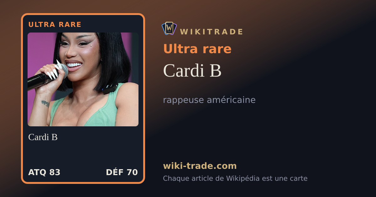 Cardi B — carte Ultra rare