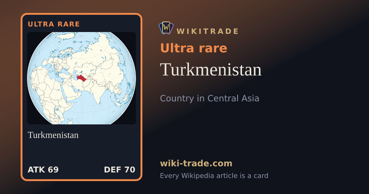 Turkmenistan — Ultra rare card