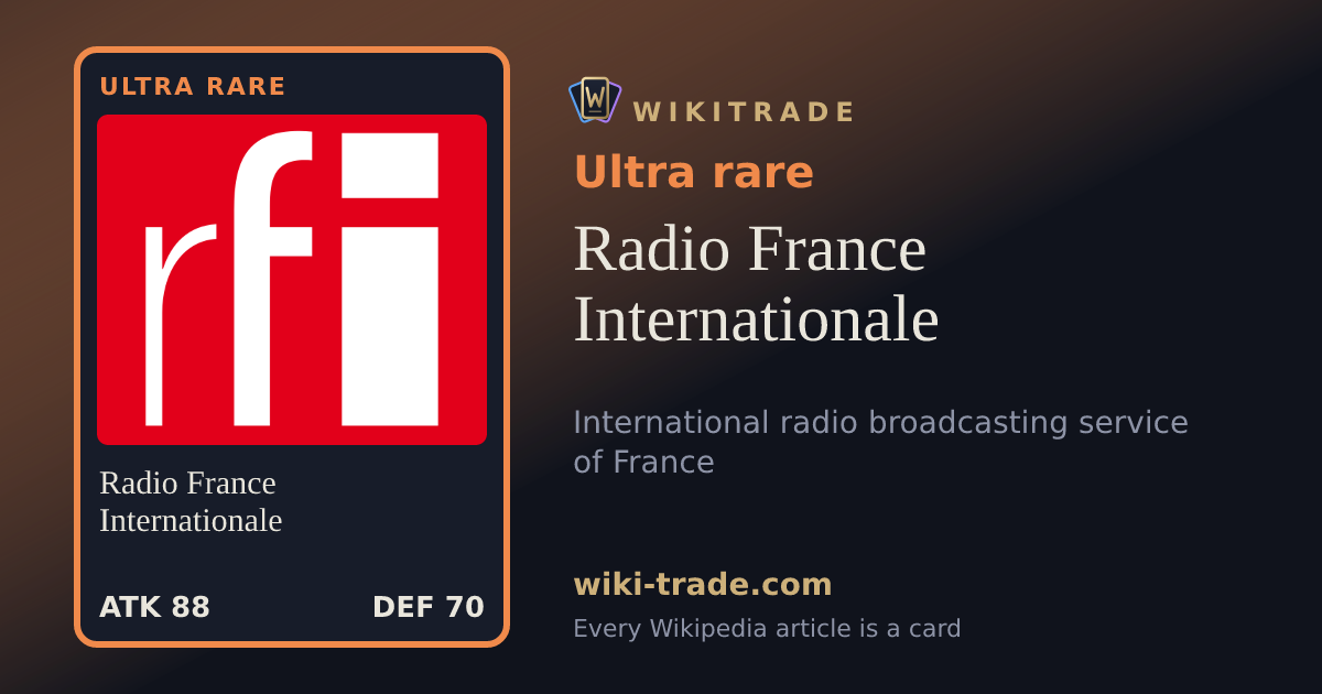 Radio France Internationale — Ultra rare card