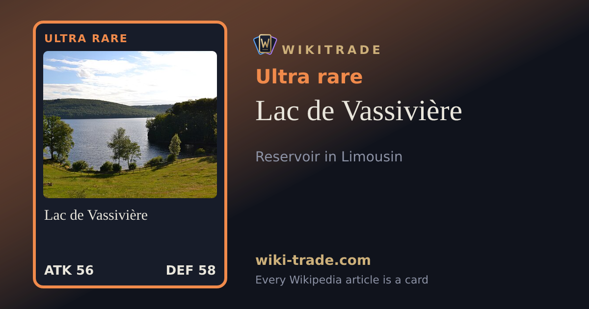 Lac de Vassivière — Ultra rare card