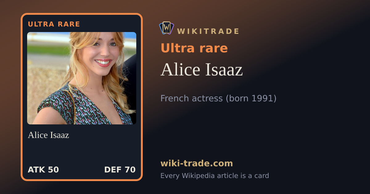 Alice Isaaz — Ultra rare card