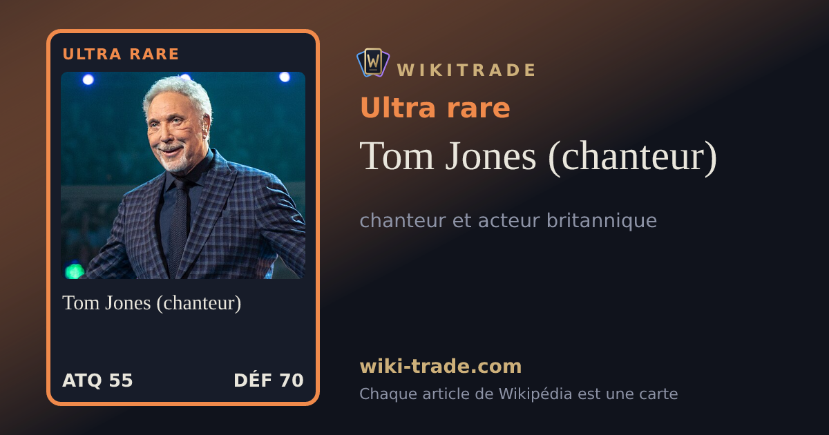 Tom Jones (chanteur) — carte Ultra rare