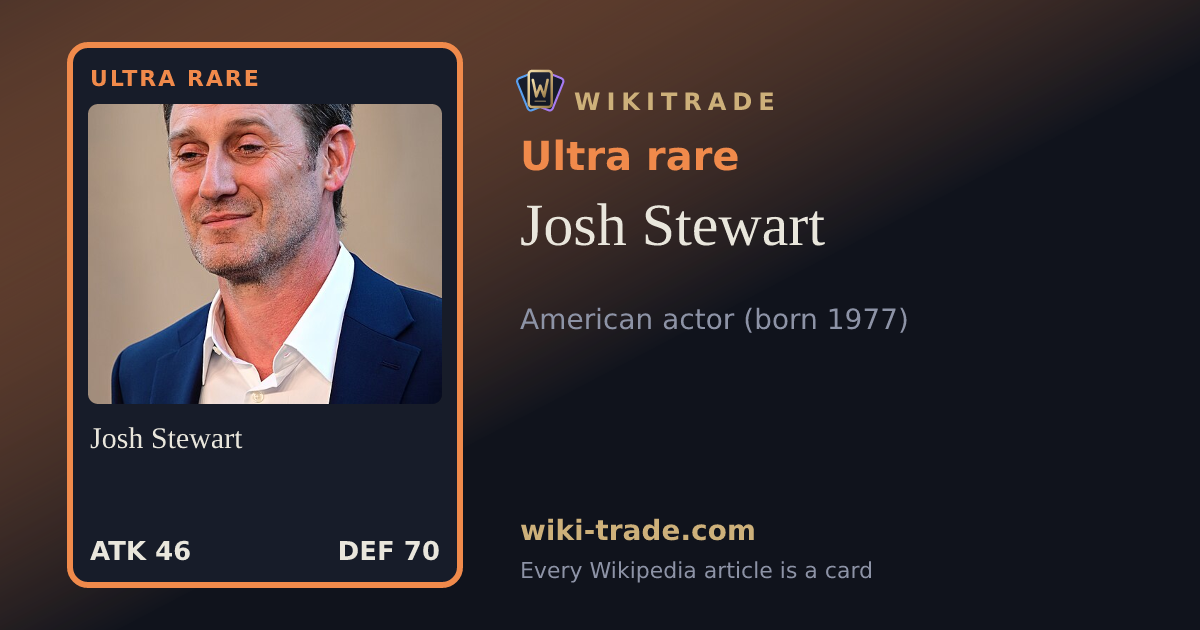 Josh Stewart — Ultra rare card