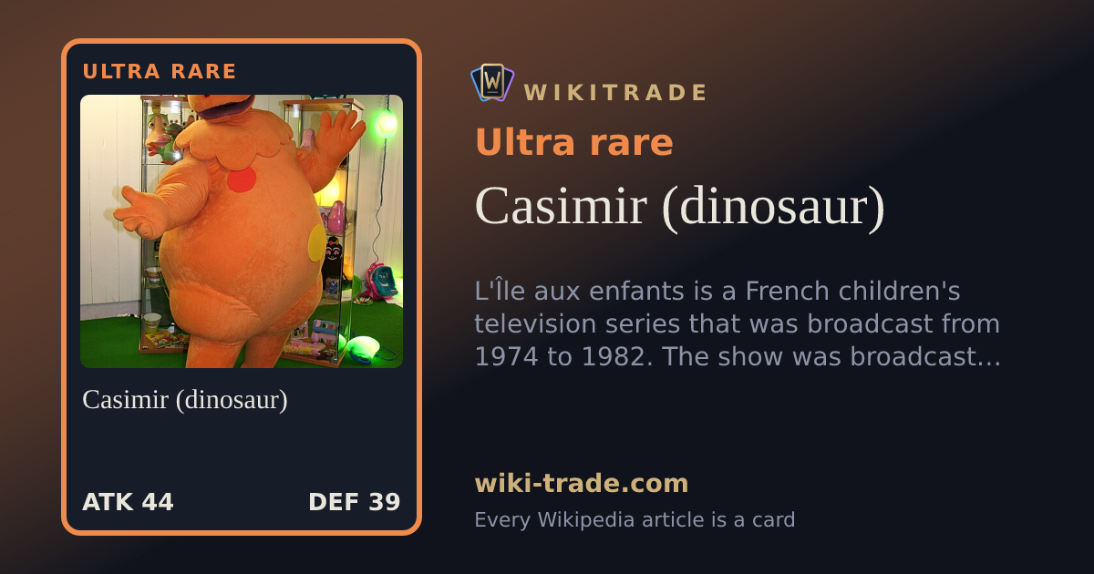 Casimir (dinosaur) — Ultra rare card