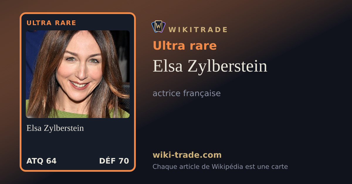 Elsa Zylberstein — carte Ultra rare