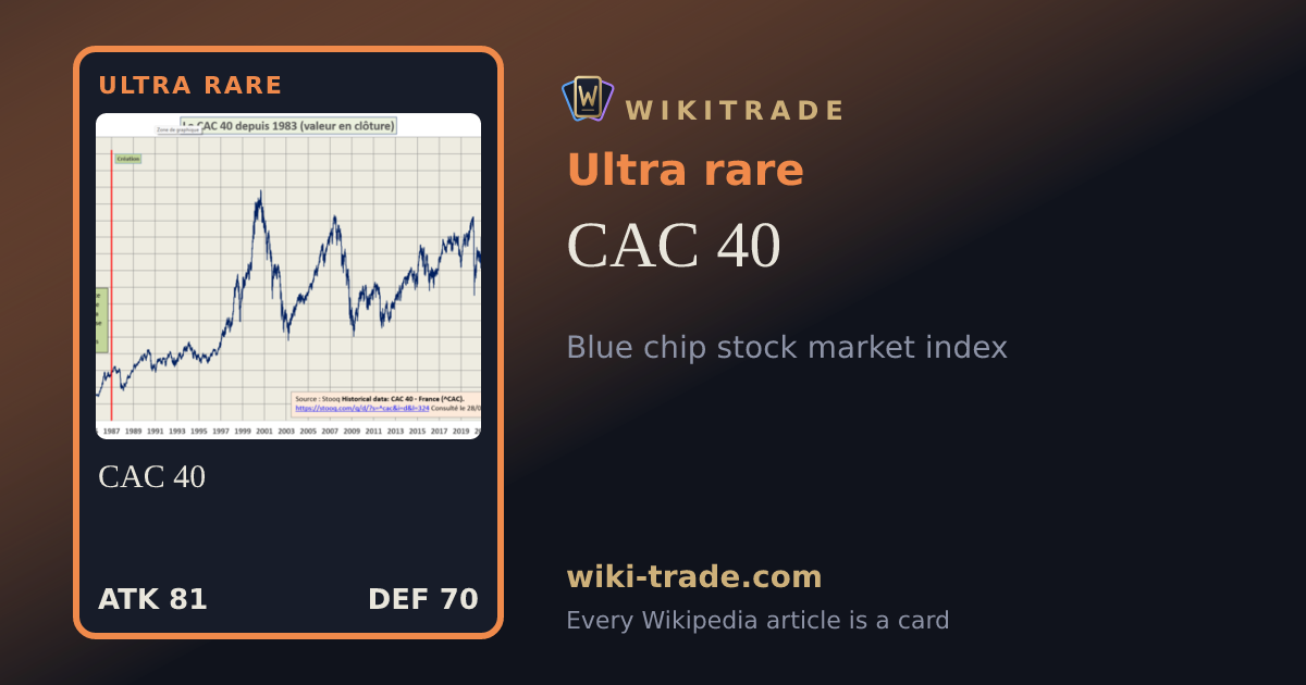 CAC 40 — Ultra rare card