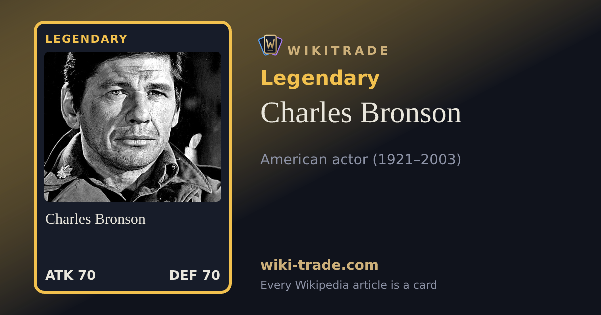 Charles Bronson — Legendary card