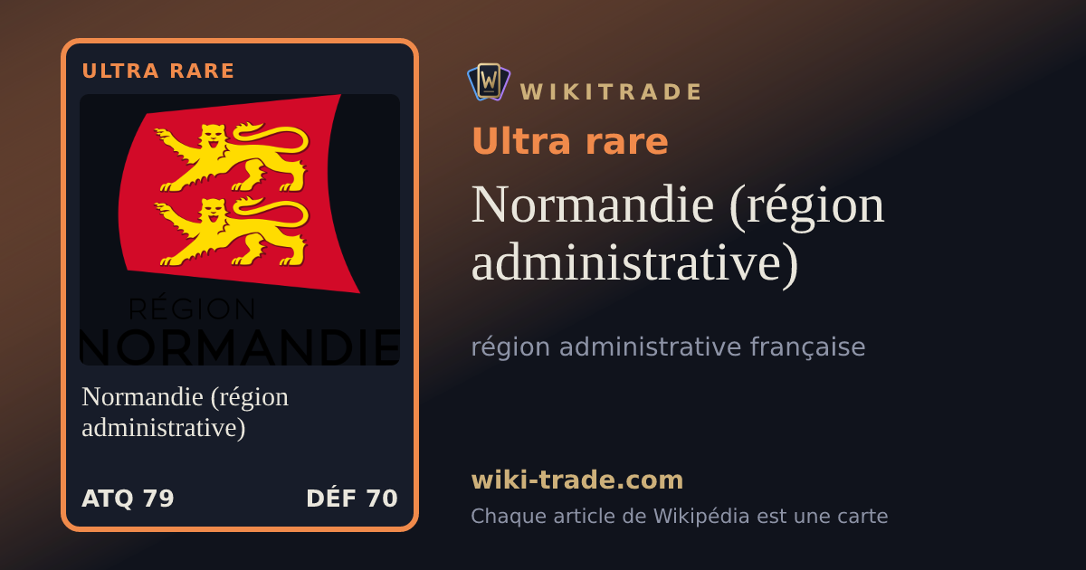 Normandie (région administrative) — carte Ultra rare