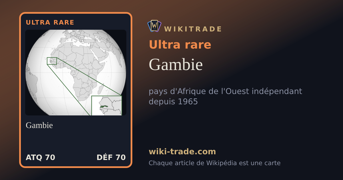 Gambie — carte Ultra rare