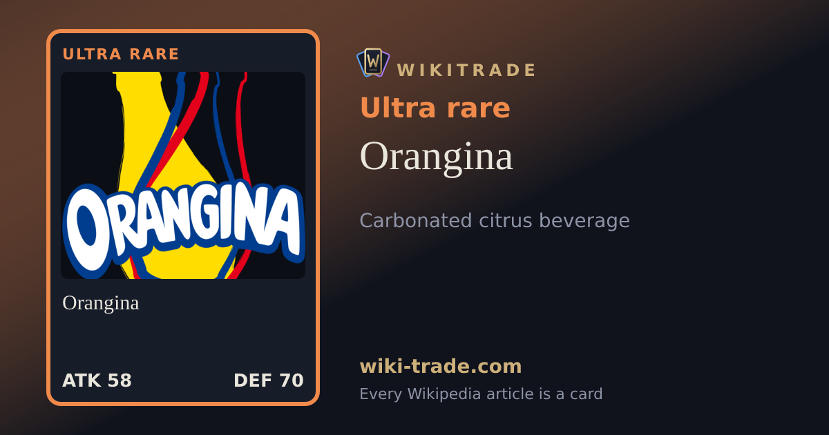 Orangina — Ultra rare card