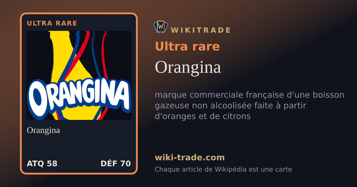 Orangina — carte Ultra rare
