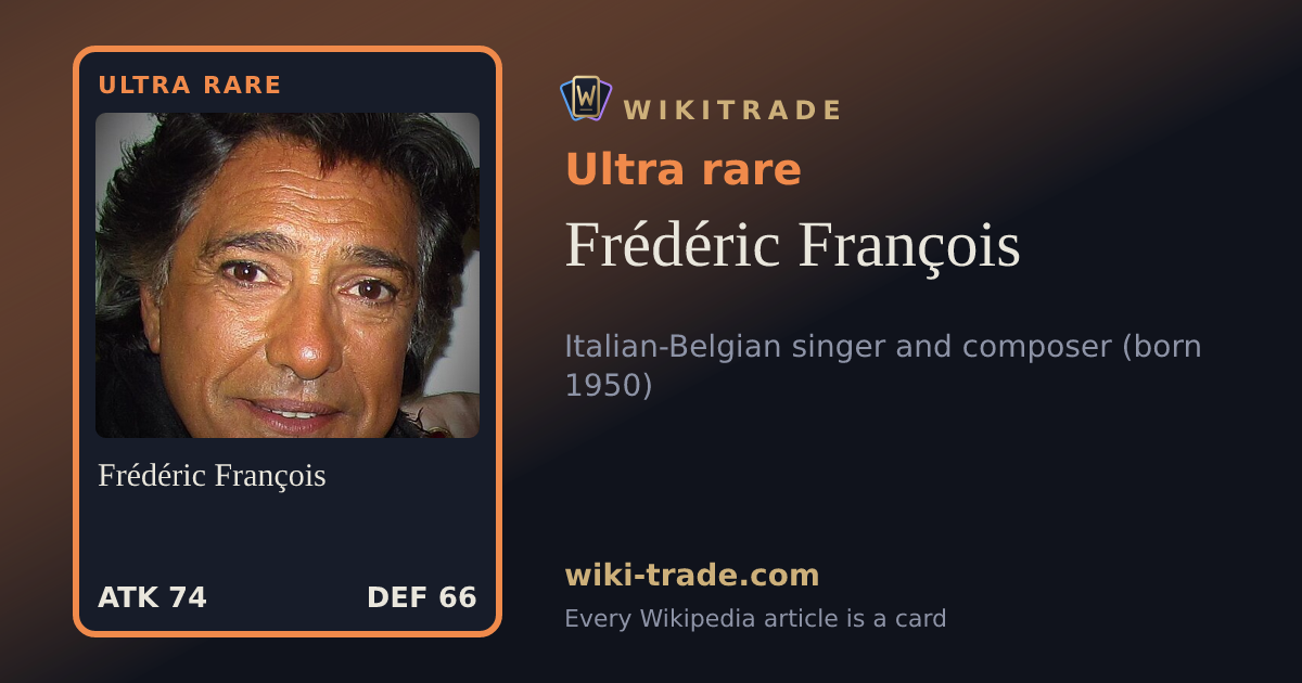 Frédéric François — Ultra rare card