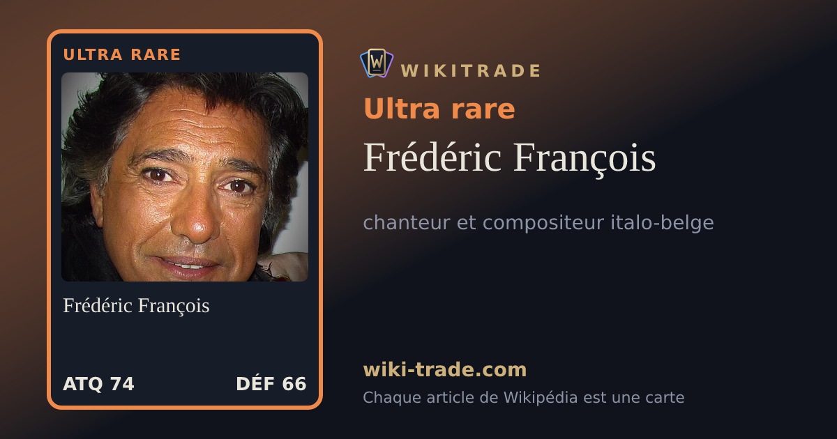Frédéric François — carte Ultra rare