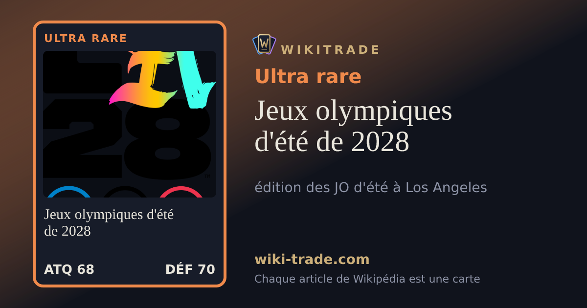 Jeux olympiques d'été de 2028 — carte Ultra rare