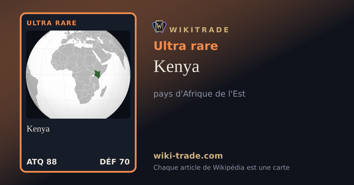 Kenya — carte Ultra rare