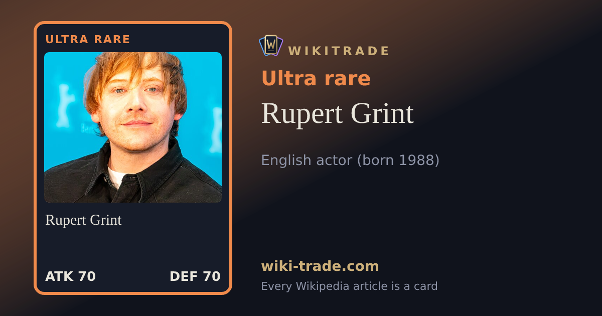 Rupert Grint — Ultra rare card