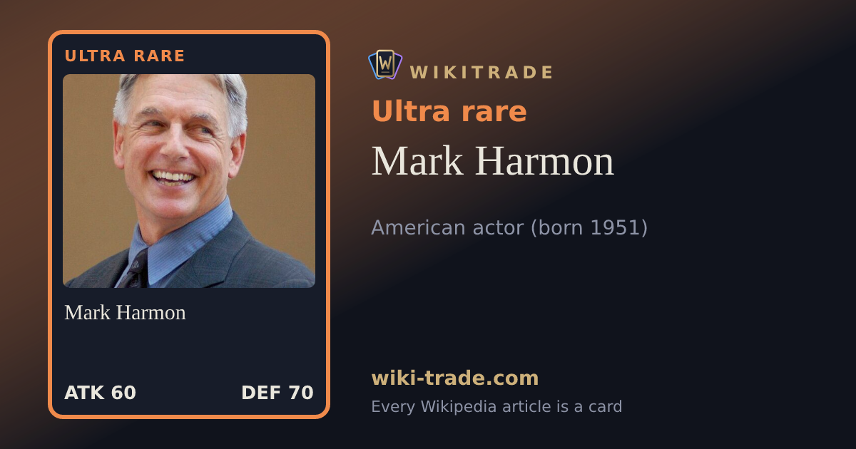 Mark Harmon — Ultra rare card