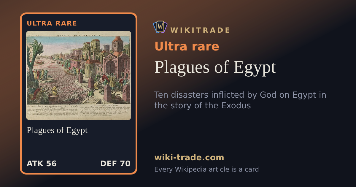 Plagues of Egypt — Ultra rare card