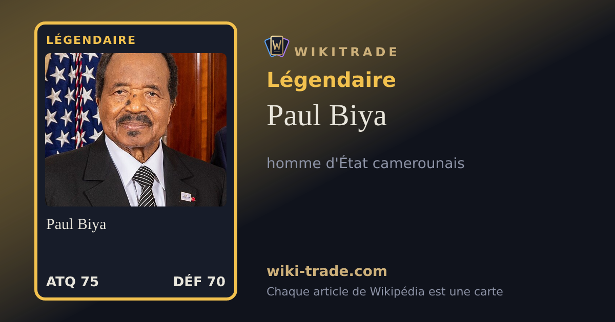 Paul Biya — carte Légendaire