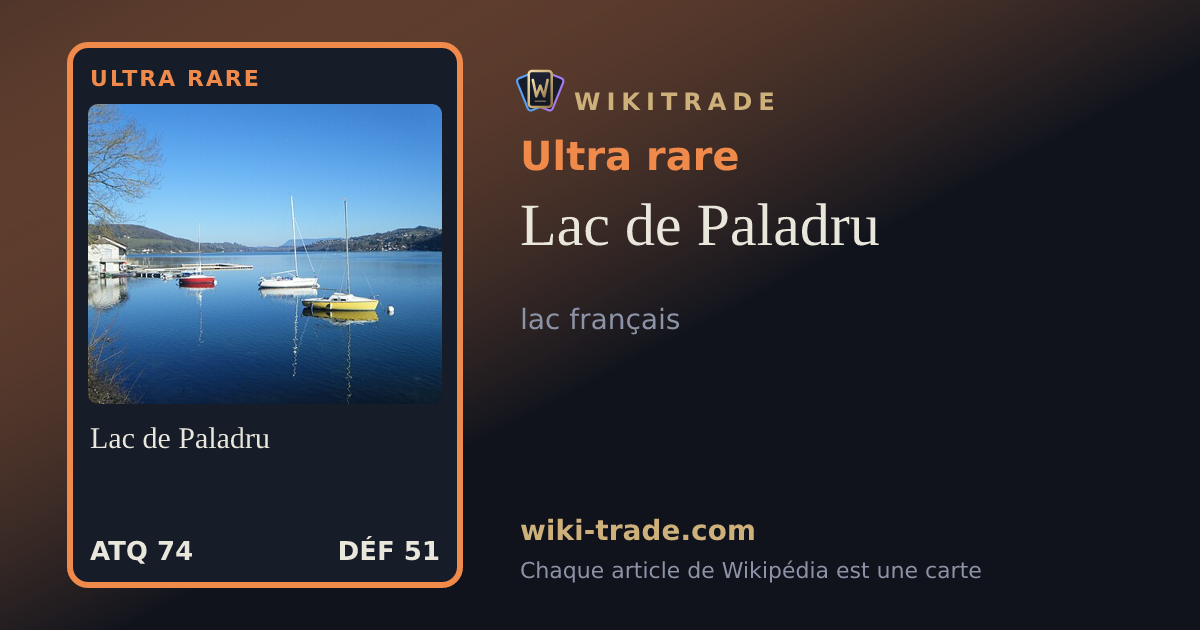 Lac de Paladru — carte Ultra rare