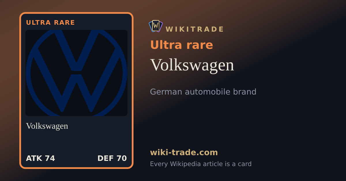 Volkswagen — Ultra rare card