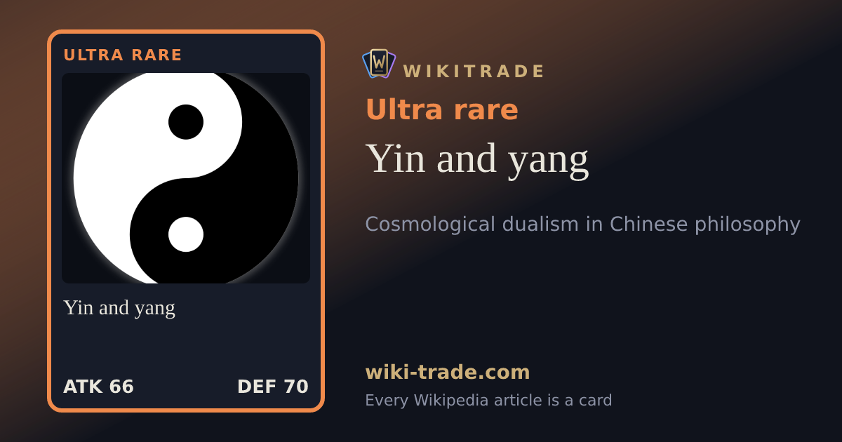 Yin and yang — Ultra rare card