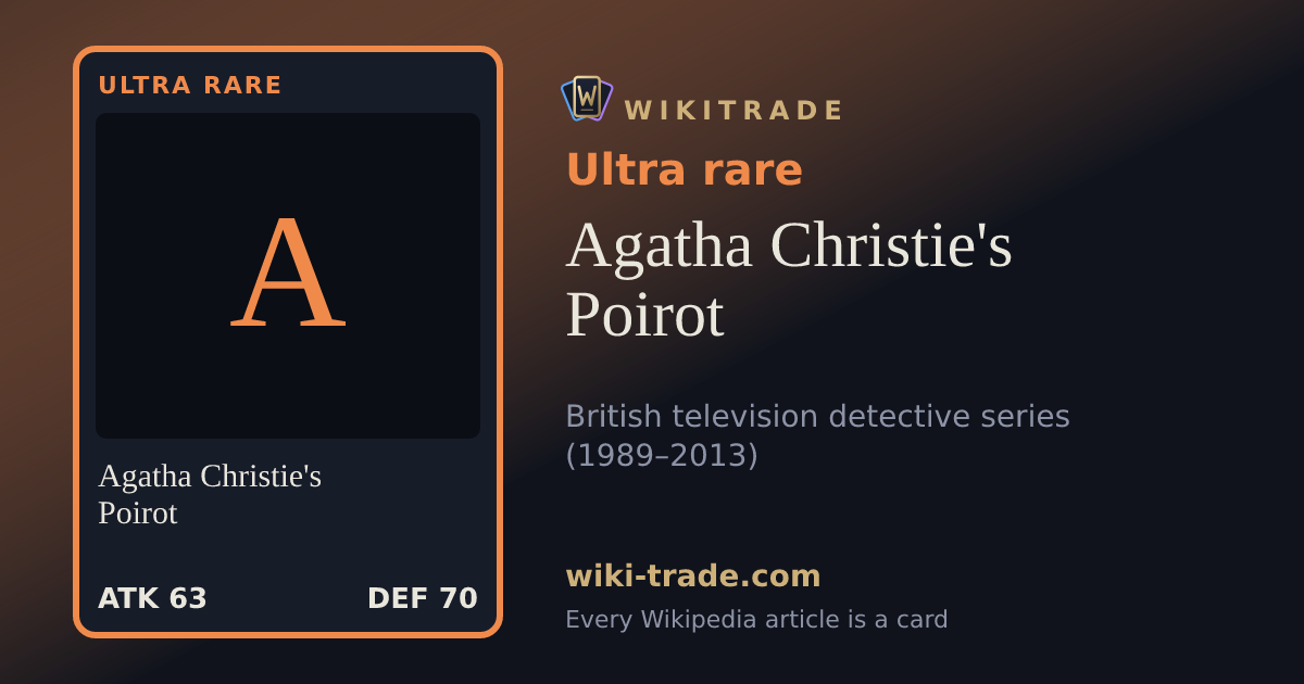 Agatha Christie's Poirot — Ultra rare card