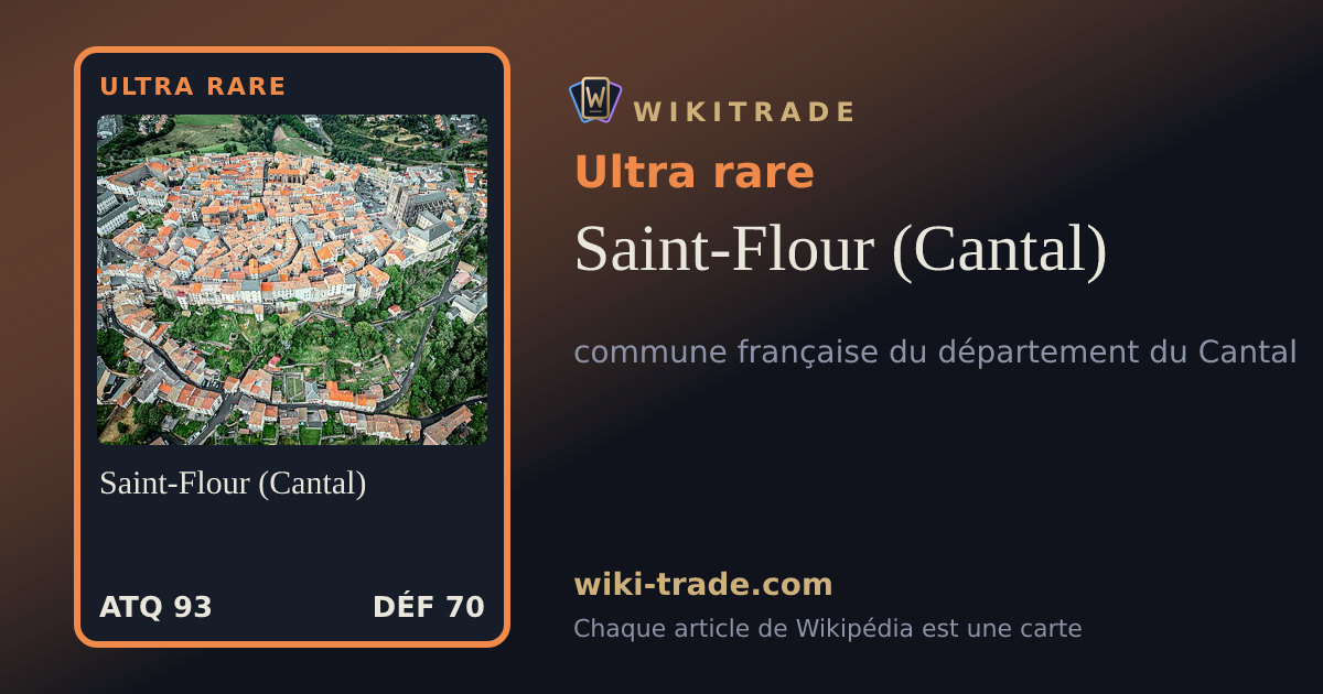 Saint-Flour (Cantal) — carte Ultra rare