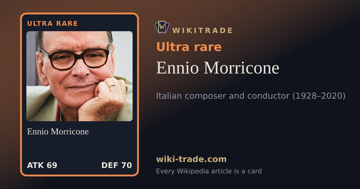Ennio Morricone — Ultra rare card