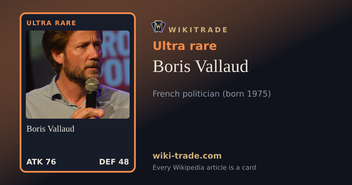 Boris Vallaud — Ultra rare card