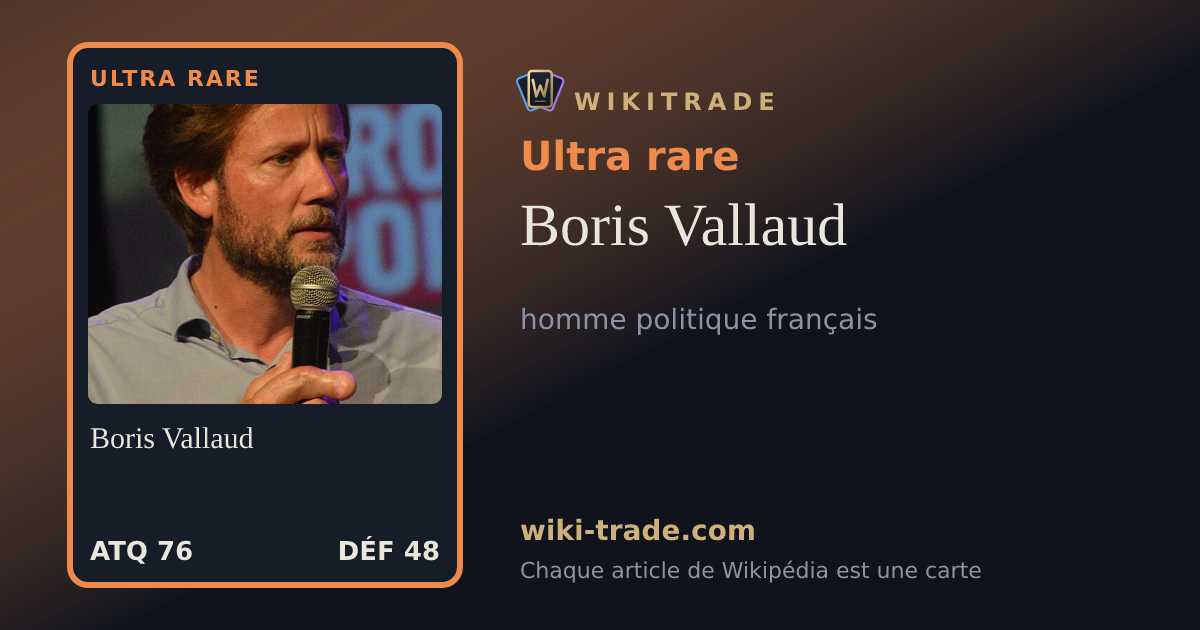 Boris Vallaud — carte Ultra rare