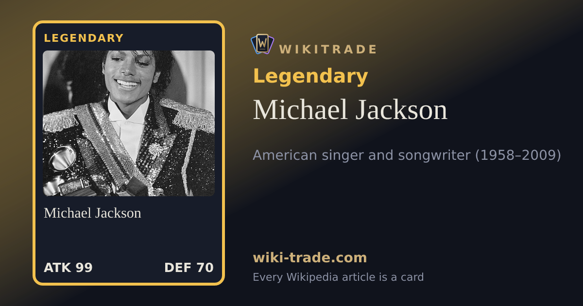 Michael Jackson — Legendary card