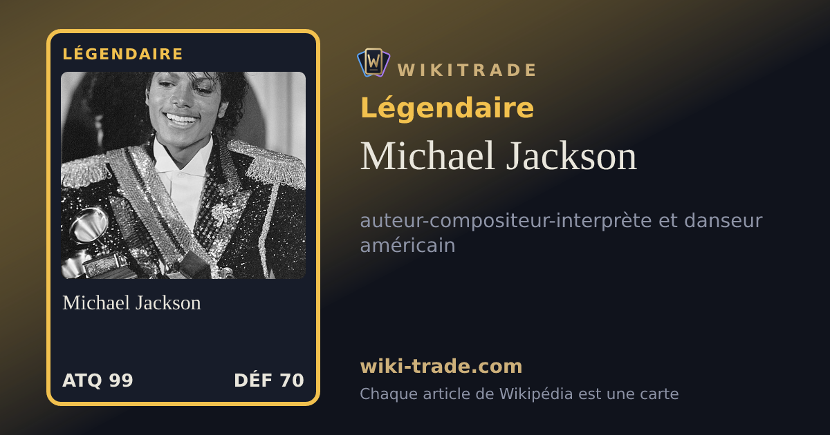 Michael Jackson — carte Légendaire