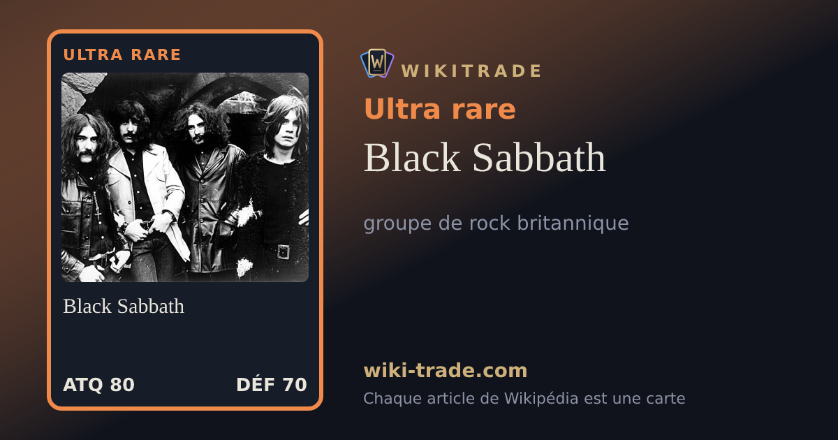 Black Sabbath — carte Ultra rare
