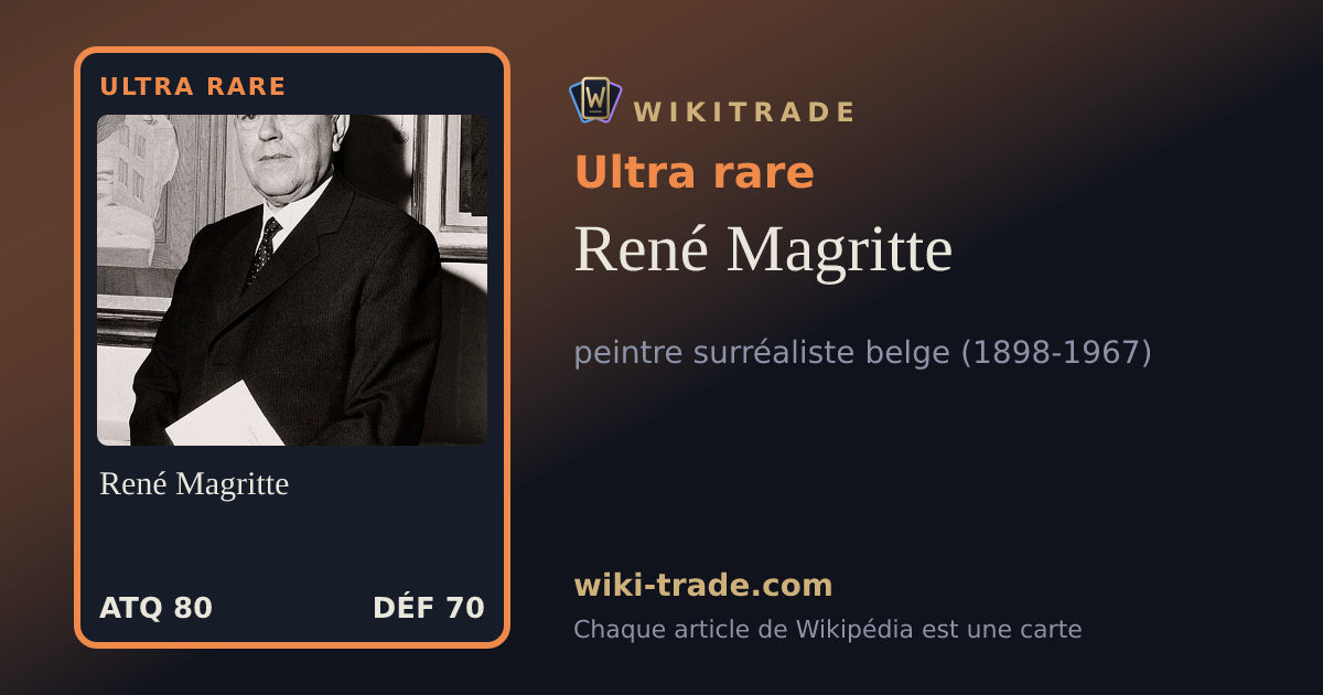 René Magritte — carte Ultra rare