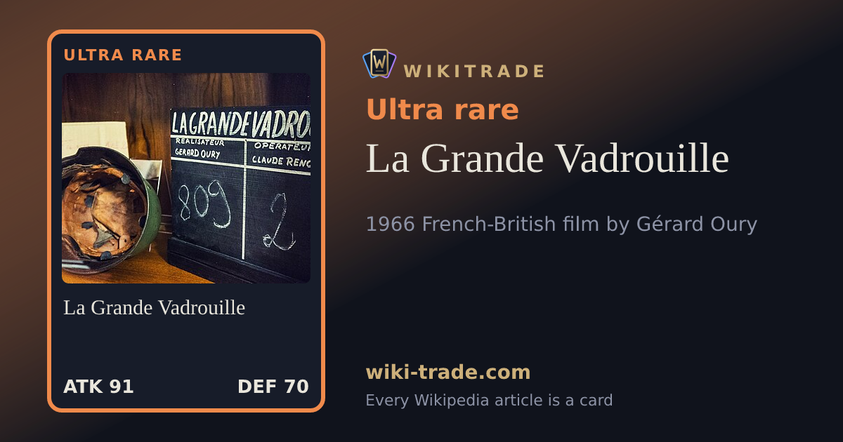 La Grande Vadrouille — Ultra rare card