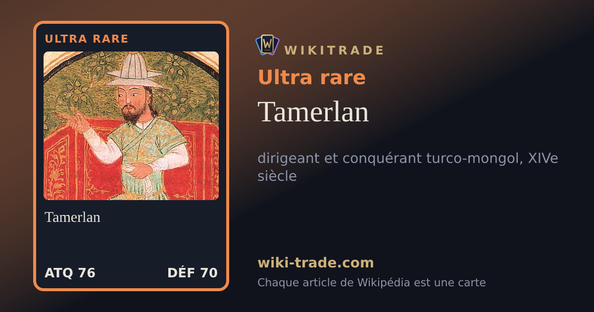 Tamerlan — carte Ultra rare