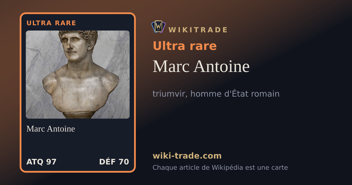 Marc Antoine — carte Ultra rare