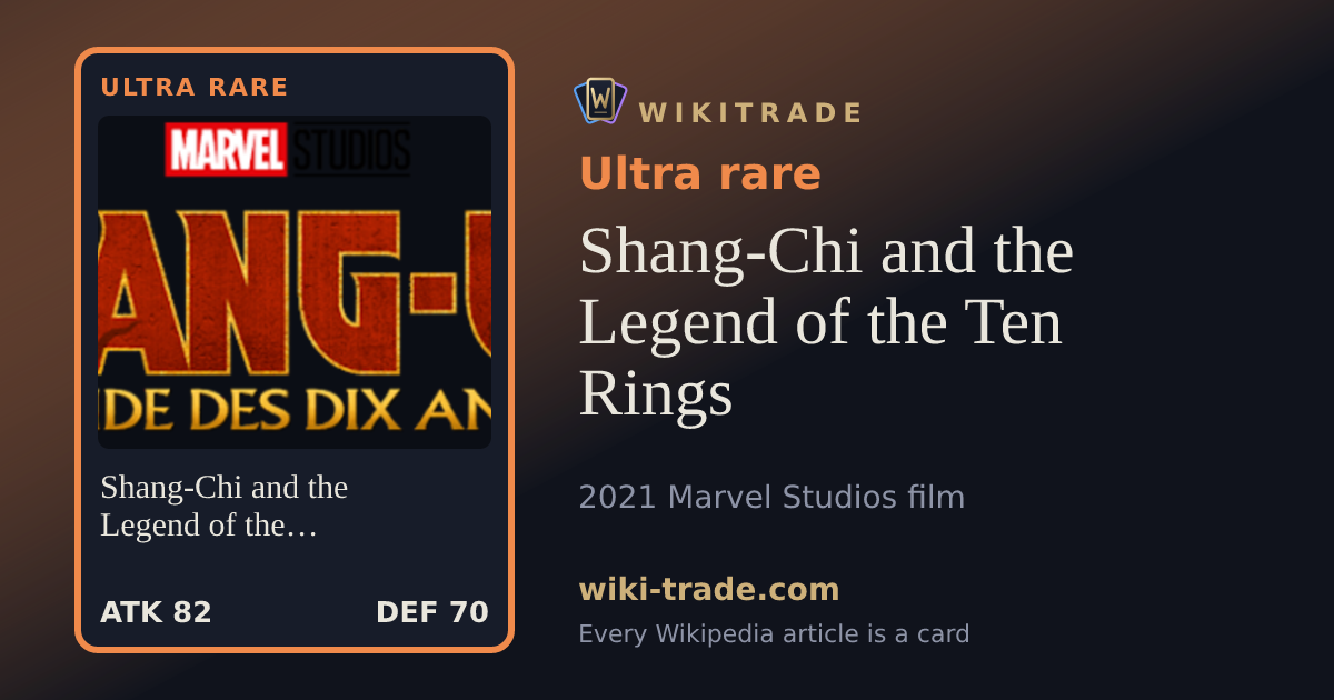 Shang-Chi and the Legend of the Ten Rings — Ultra rare card