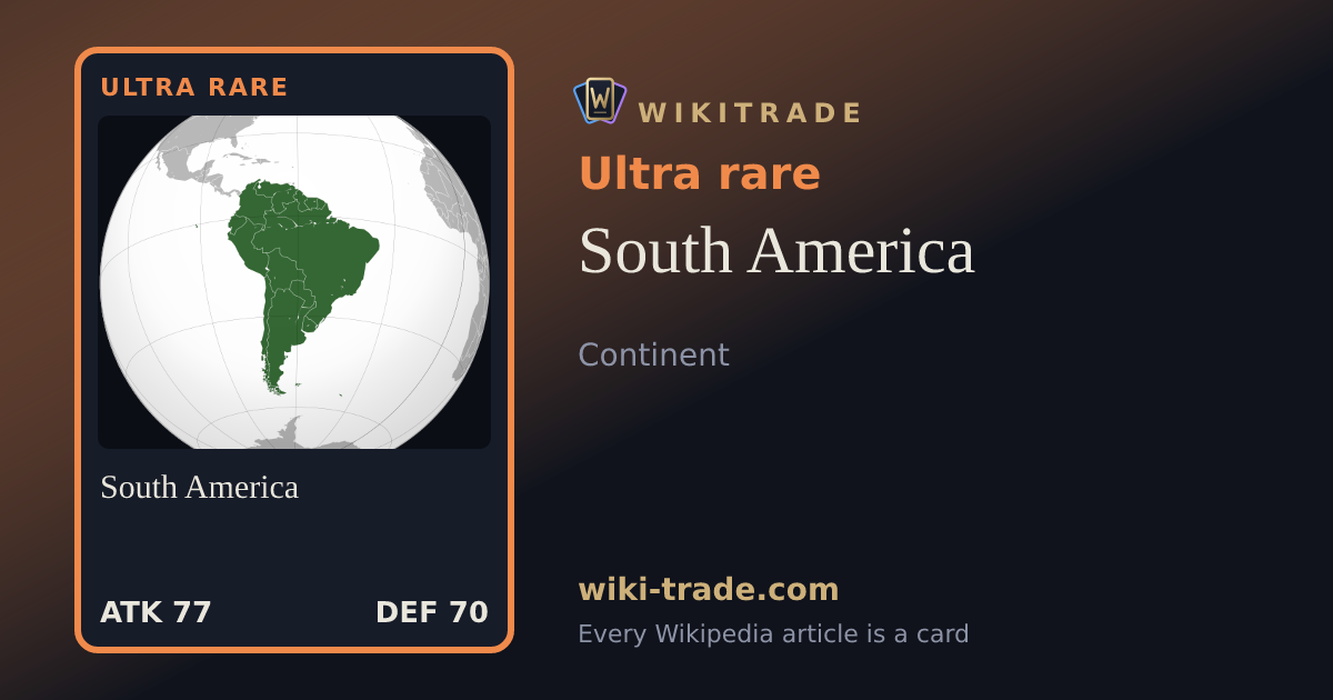 South America — Ultra rare card