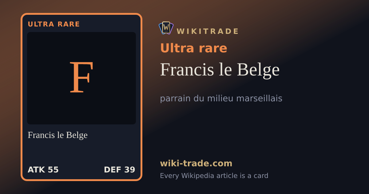 Francis le Belge — Ultra rare card