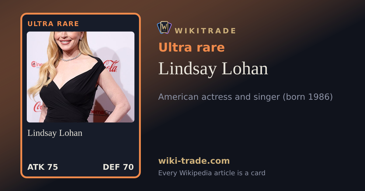 Lindsay Lohan — Ultra rare card