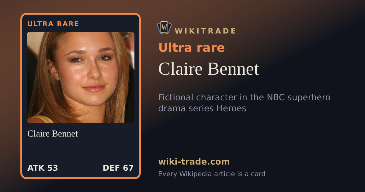 Claire Bennet — Ultra rare card
