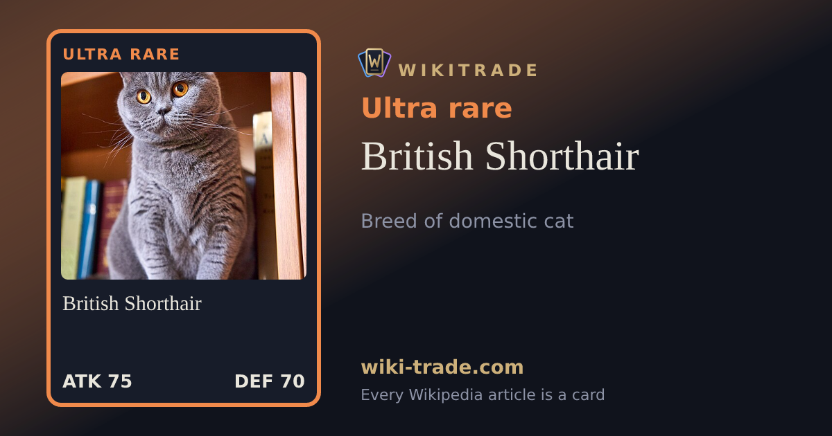 British Shorthair — Ultra rare card