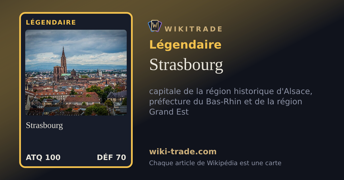 Strasbourg — carte Légendaire