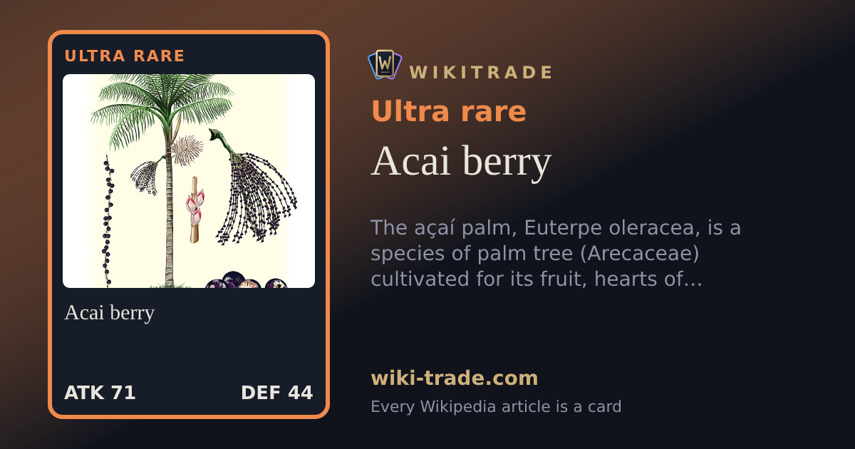 Acai berry — Ultra rare card