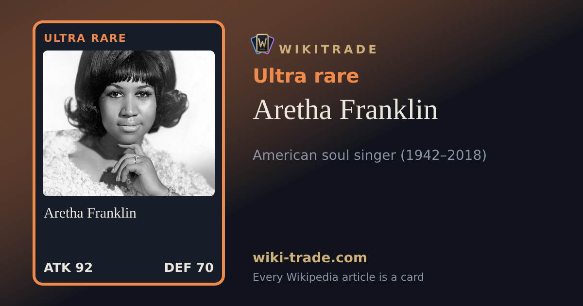 Aretha Franklin — Ultra rare card